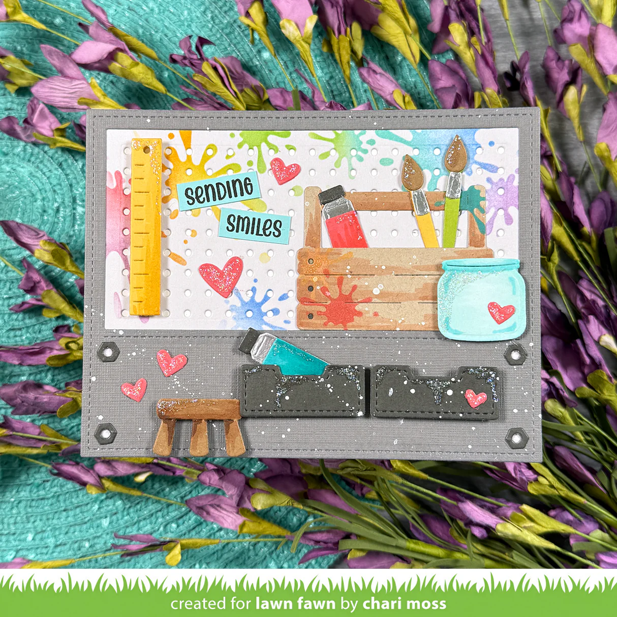 Lawn Fawn - Workshop Backdrop: Landscape Die