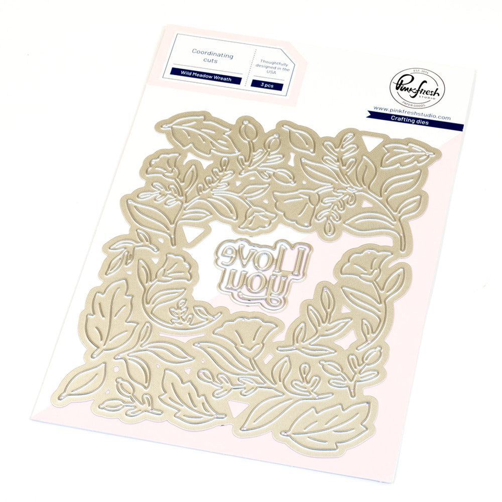Pinkfresh - Wild Meadow Wreath Die & Stencil Bundle