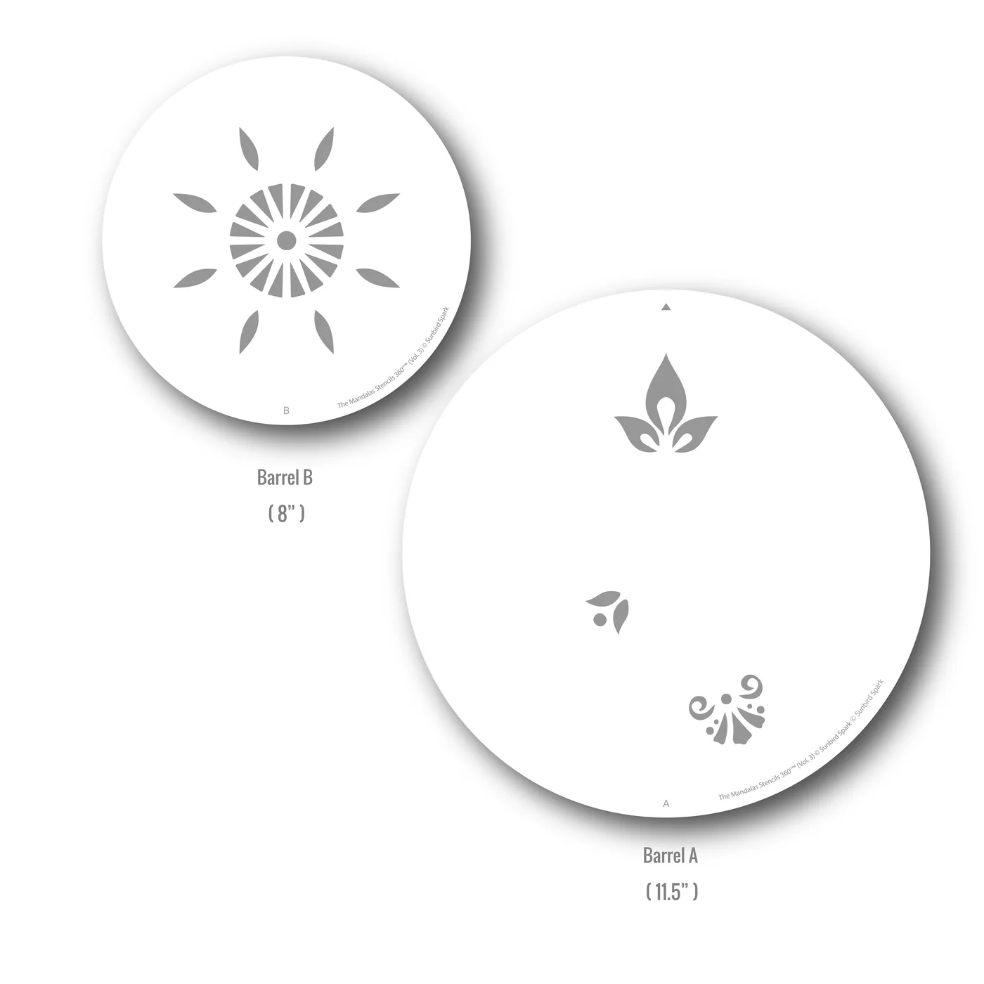 Sunbird Spark - Stencils 360 - The Mandalas Stencil Set
