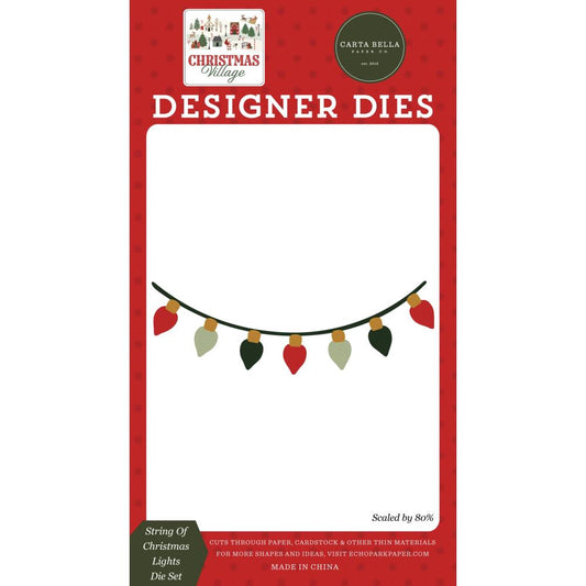 Carta Bella - Christmas Village - String of Christmas Lights Die Set