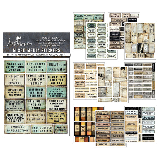 Ciao Bella - LuMania - Kind Thoughts Mixed Media Sticker Book