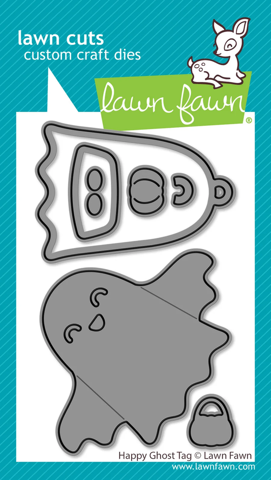 Lawn Fawn - Happy Ghost Tag Die Set