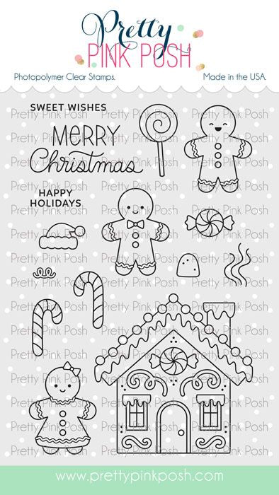 Pretty Pink Posh - Christmas Gingerbread Stamp Set & Die Bundle