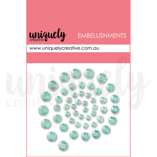 Uniquely Creative - Embellishment - Mint Rhinestones