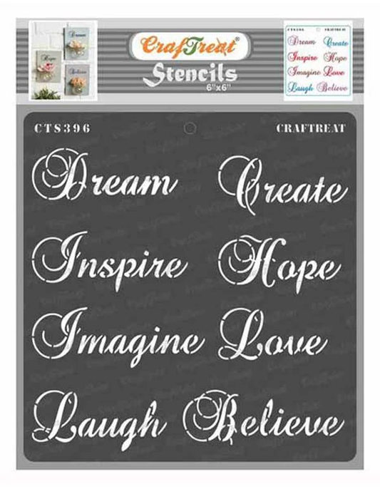 CrafTreat - Imagine Sentiments Stencil