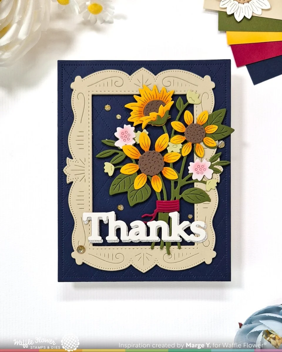 Waffle Flower - Simple Greetings Trio Die Set