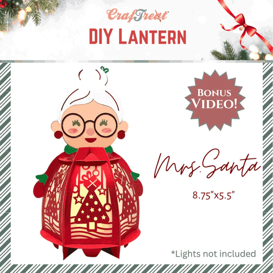 CrafTreat - DIY Paper Lantern - Mrs. Santa