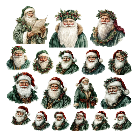 Simply Stated - Victorian Christmas - Santa Ephemera
