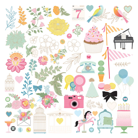 Rosie's Studio - Jubilee - Icons Ephemera Pack