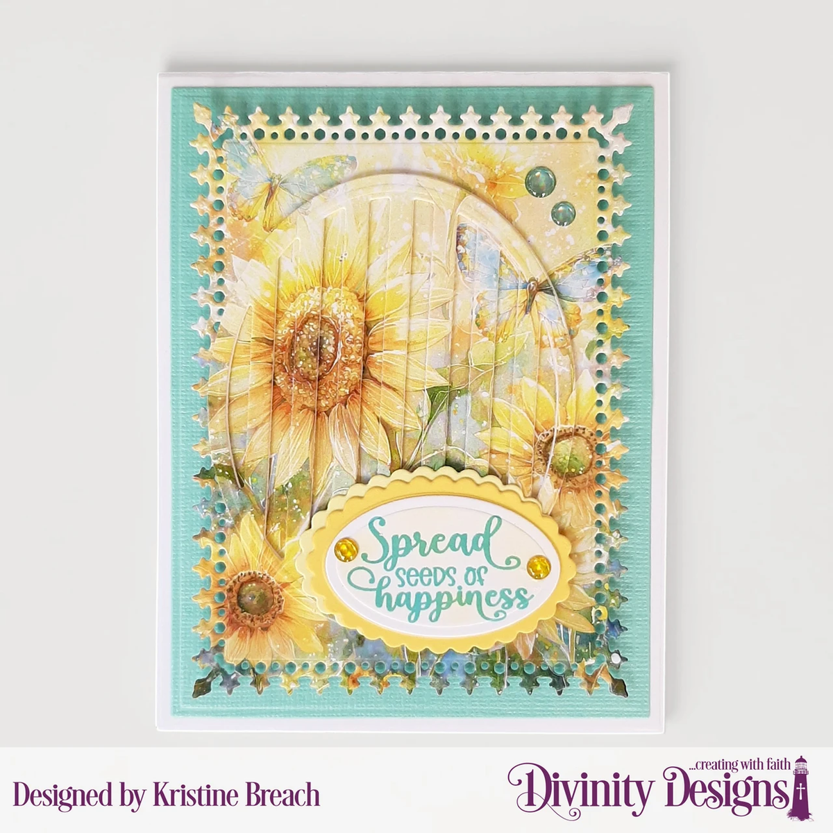 Divinity Designs - A2 Card Fronts - Sunflower Ephemera
