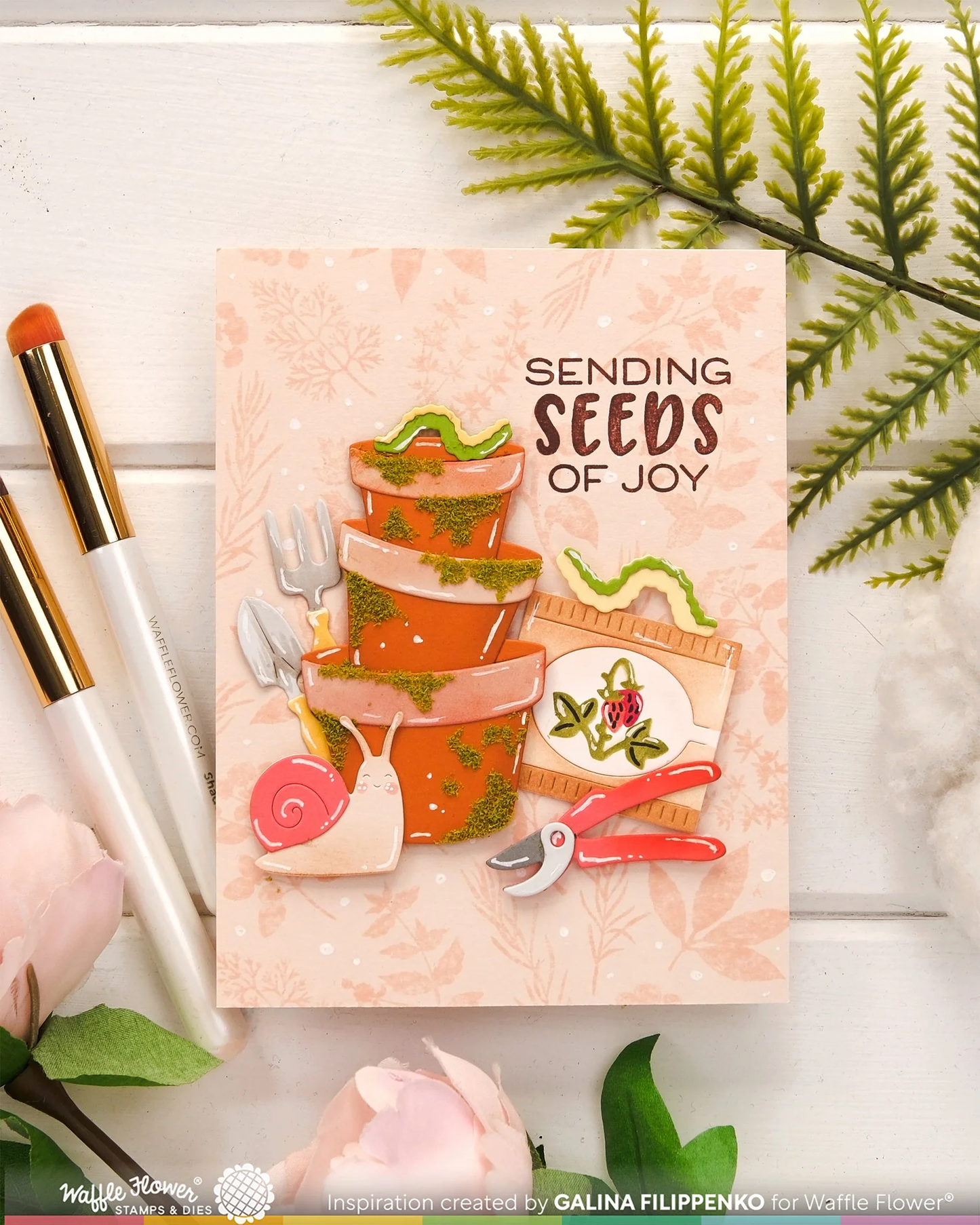 Waffle Flower - Postage Collage - Gardening Add-ons Die
