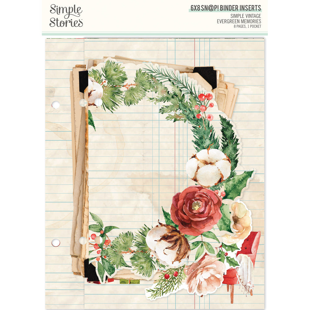 Simple Stories - Simple Vintage Evergreen Memories - Snap 6x8 Binder Inserts