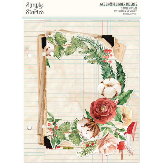 Simple Stories - Simple Vintage Evergreen Memories - Snap 6x8 Binder Inserts