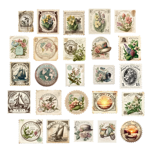 Simply Stated - Ephemera Pack - Postage Stamps