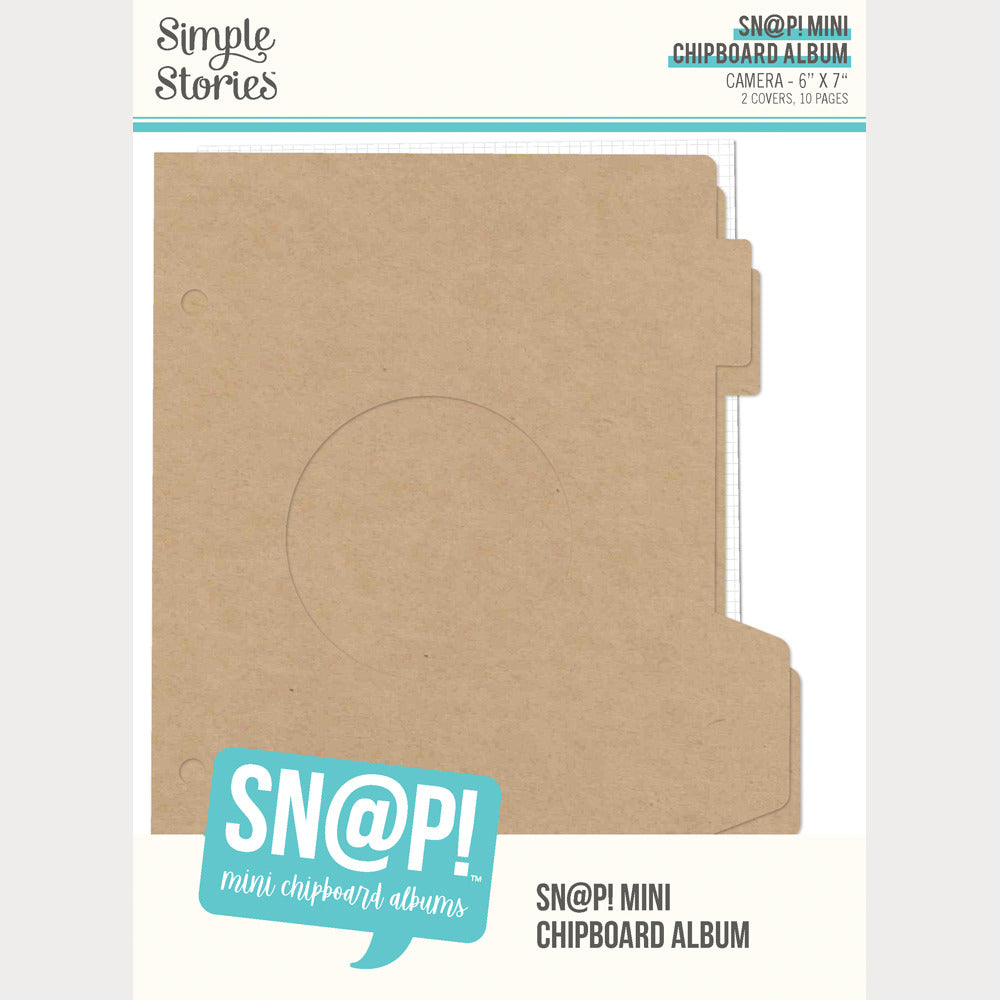 Simple Stories - Snap Mini Chipboard Album - Camera