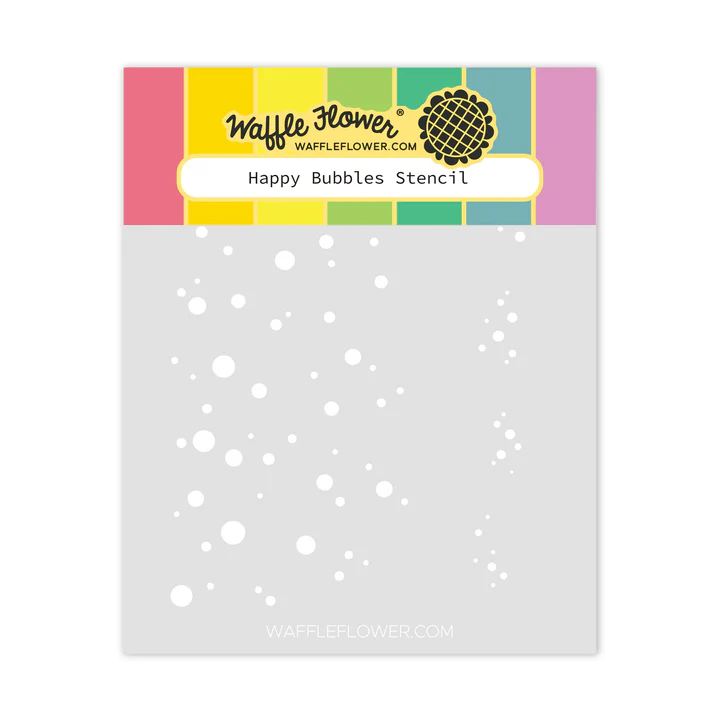Waffle Flower - Happy Bubbles Stencil Set