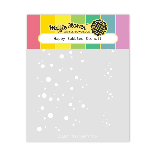 Waffle Flower - Happy Bubbles Stencil Set