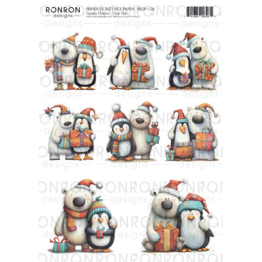 RonRon Designs - Rice Paper - Polar Pals