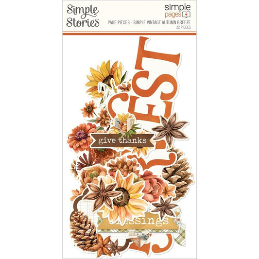 Simple Stories - Simple Vintage Autumn Breeze - Page Pieces