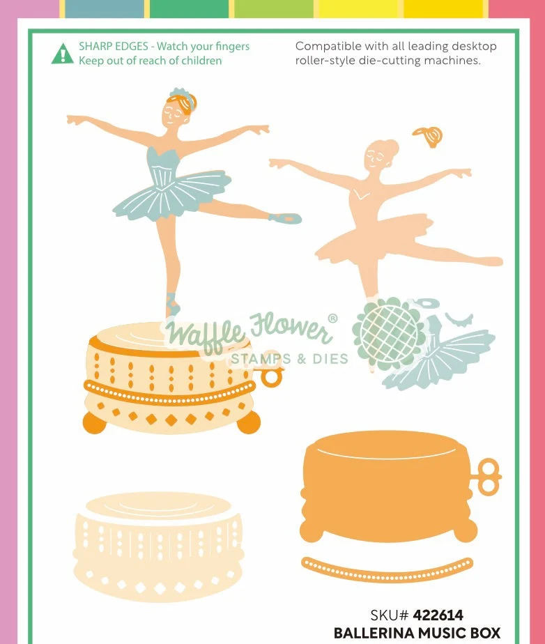 Waffle Flower - Ballerina Music Box Die Set