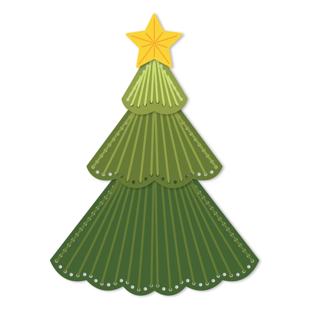 Honey Bee - In Stitches: Christmas Tree Die Set