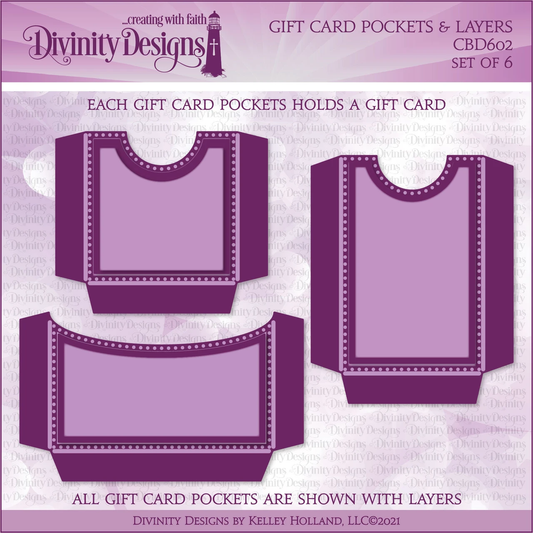 Divinity Designs - Gift Card Pockets & Layers Die Set