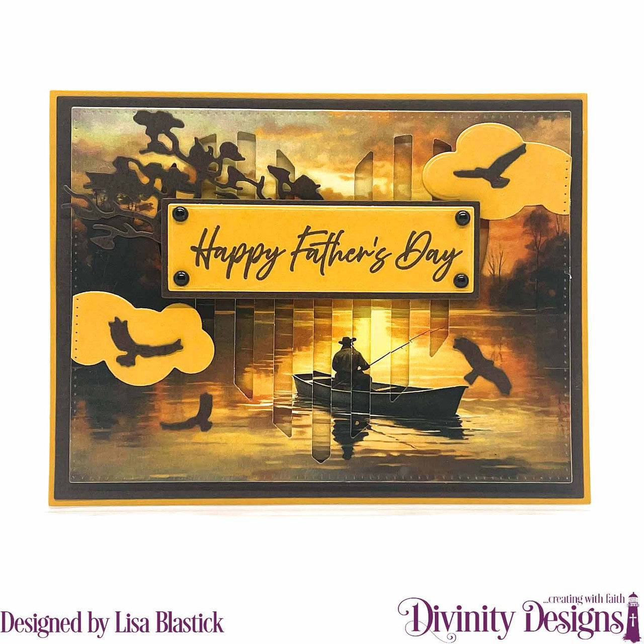 Divinity Designs - A2 Card Fronts - Gone Fishing