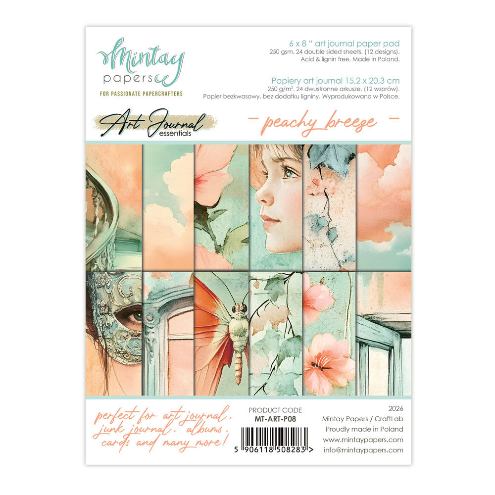 Mintay - Art Journal - Peachy Breeze