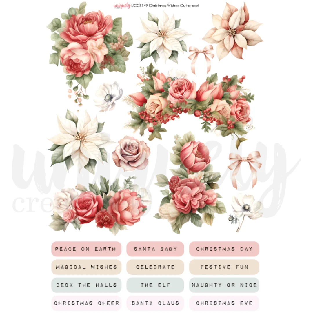 Uniquely Creative - Christmas Wishes Cut-a-Part