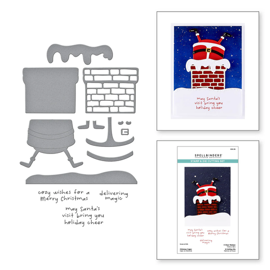 Spellbinders - Chimney Caper Stamp & Die Bundle