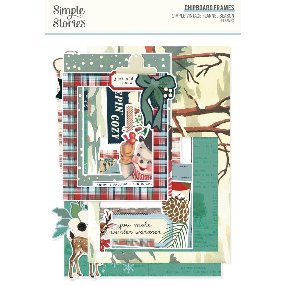 Simple Stories - Simple Vintage Flannel Season - Chipboard Frames