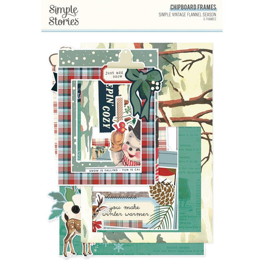 Simple Stories - Simple Vintage Flannel Season - Chipboard Frames