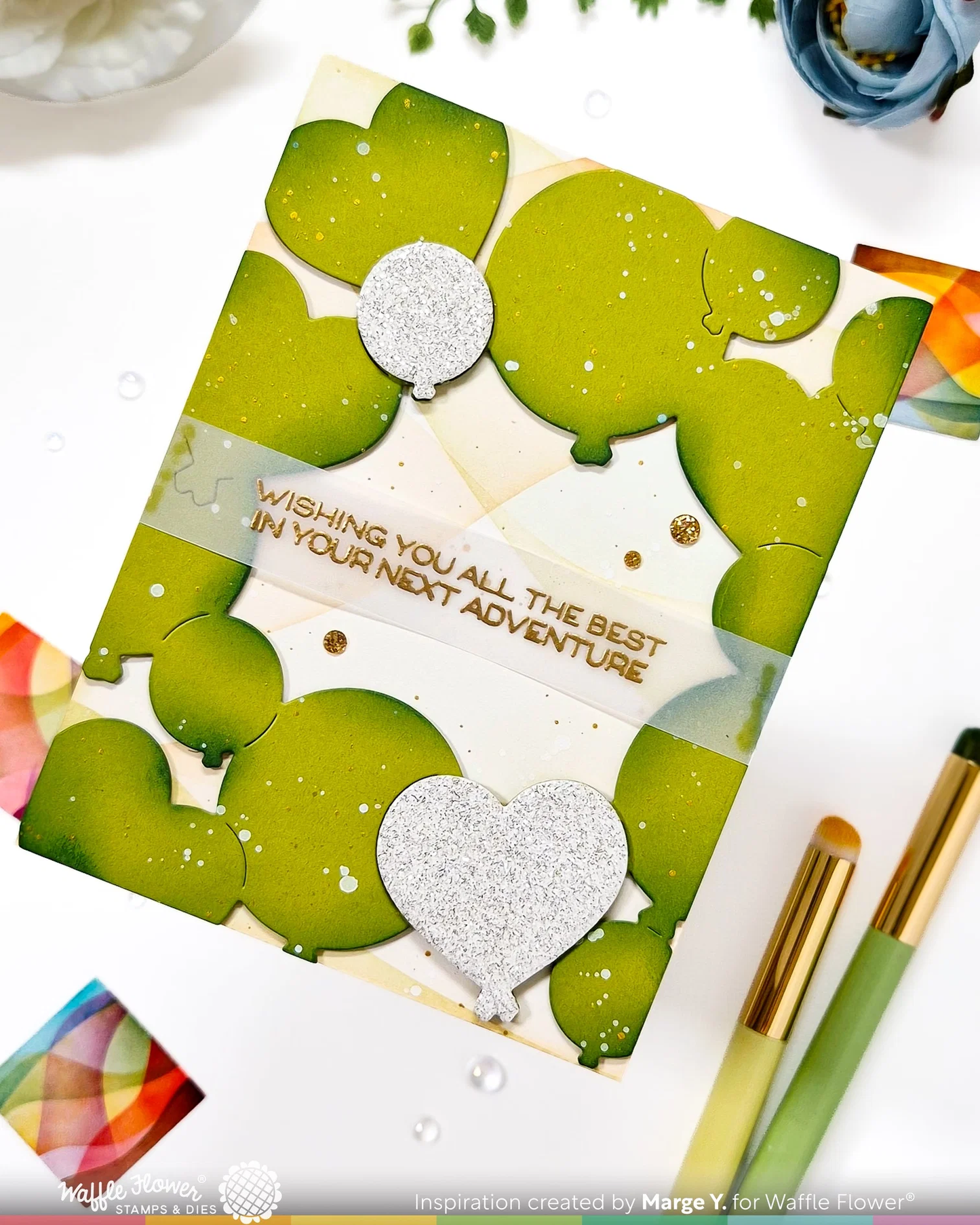 Waffle Flower - Retirement Sentiments Stamp & Die Bundle
