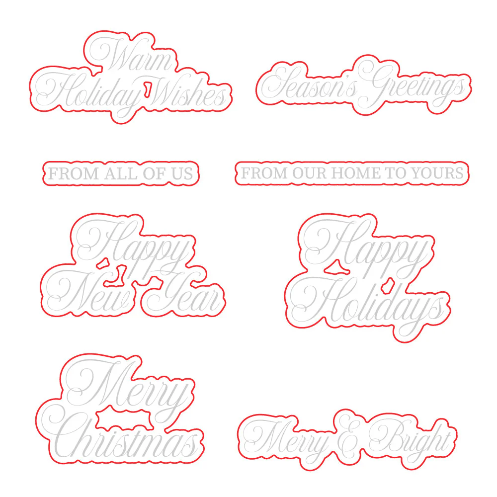 Honey Bee - Warm Holiday Wishes Stamp & Die Bundle