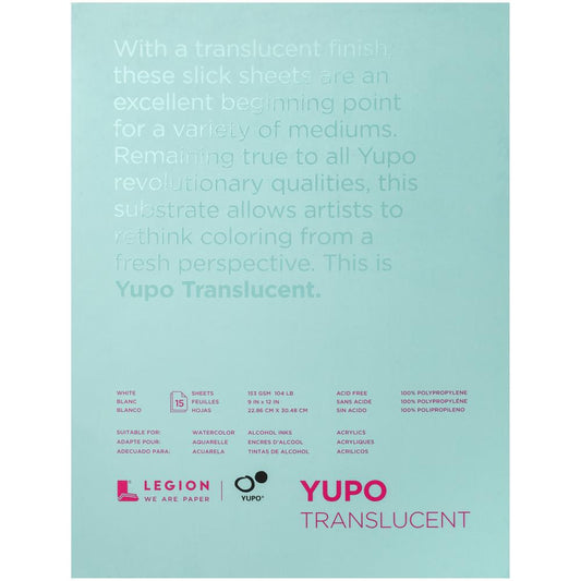 Legion - Translucent Yupo Paper - 9x12 Pad