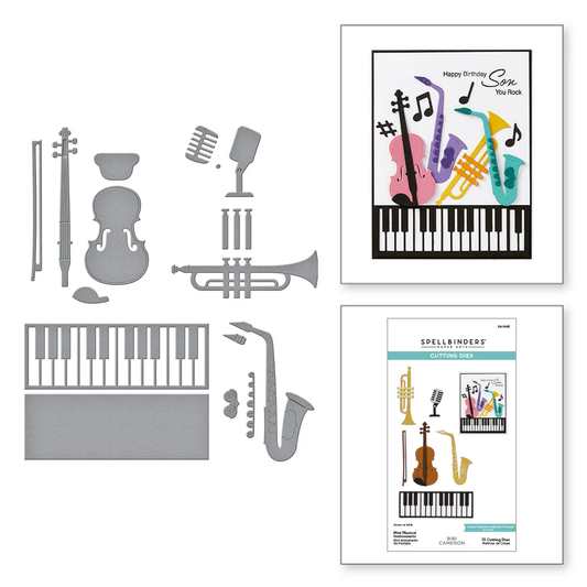 Spellbinders - Mini Musical Instruments Die Set