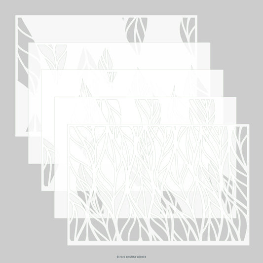 Concord & 9th - Leaf Flow Stencil Pack by Kristina Werner