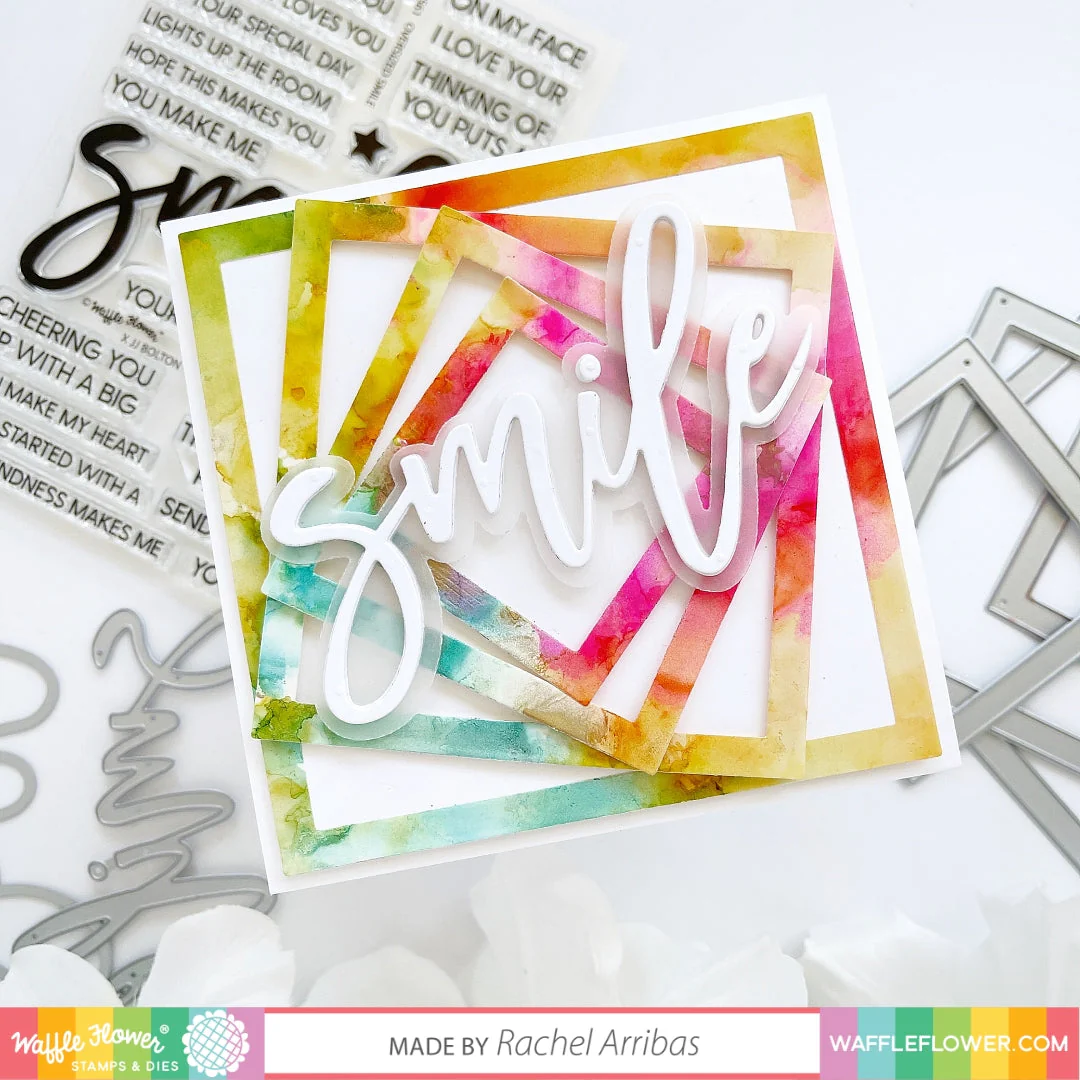 Waffle Flower - Nesting Square Frames Die