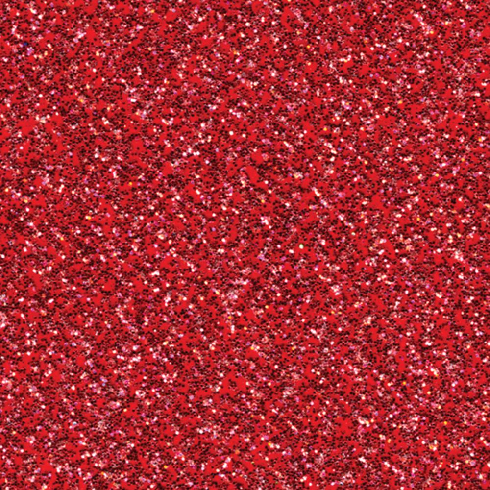 American Crafts - Glitter Silk Cardstock - Red Flash: 12x12