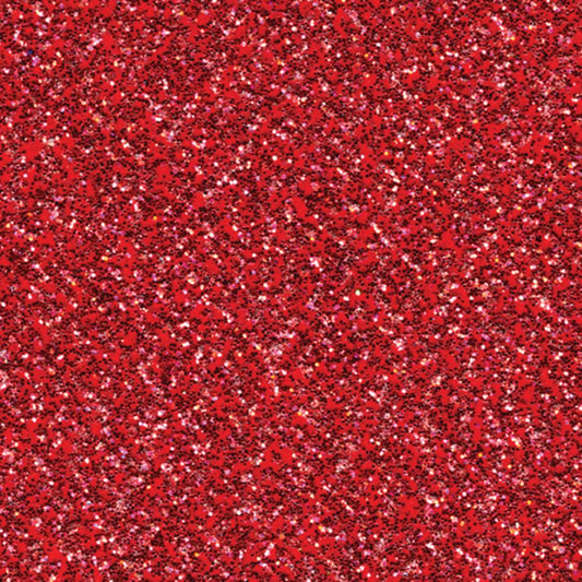 American Crafts - Glitter Silk Cardstock - Red Flash: 12x12