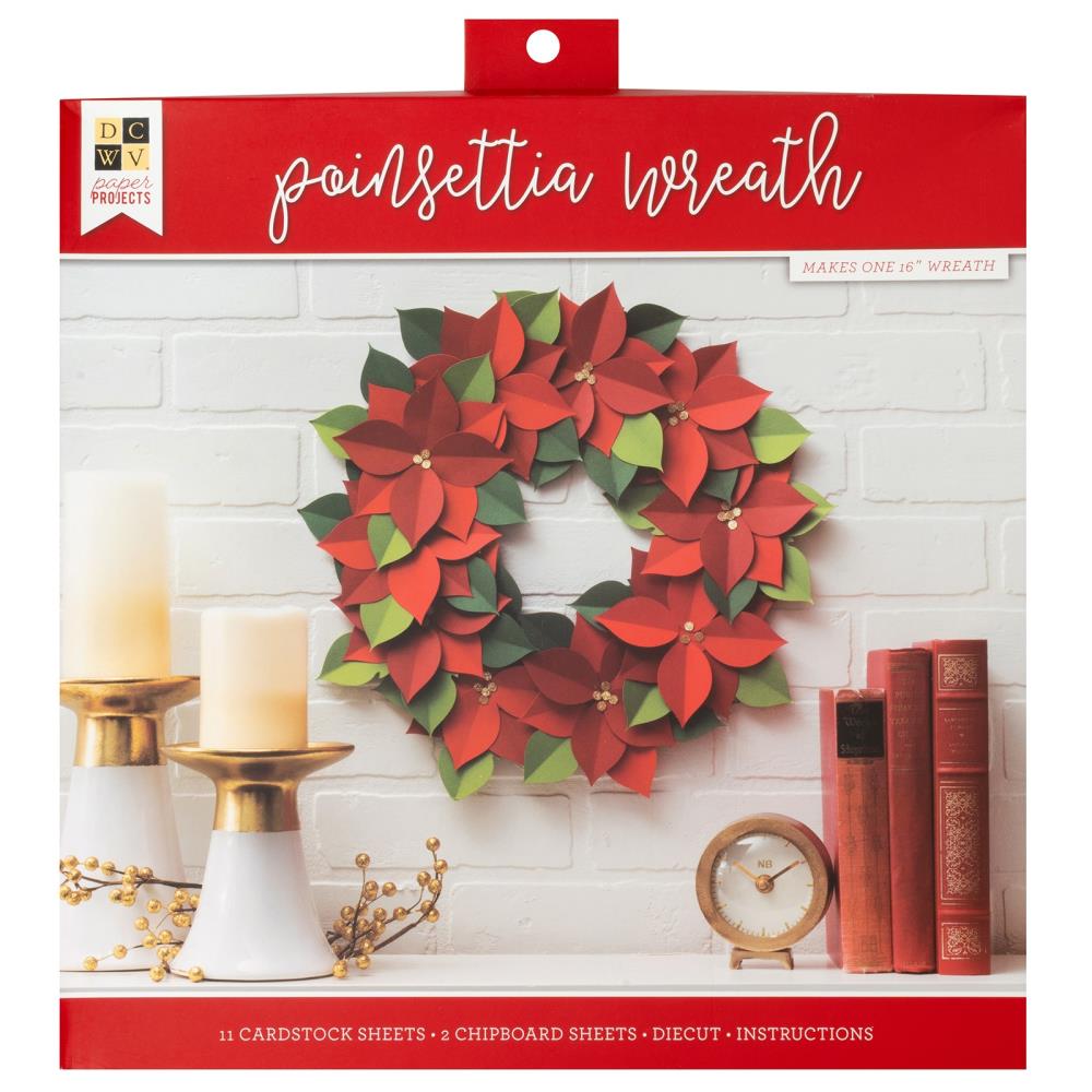 DCWV - Poinsettia Wreath