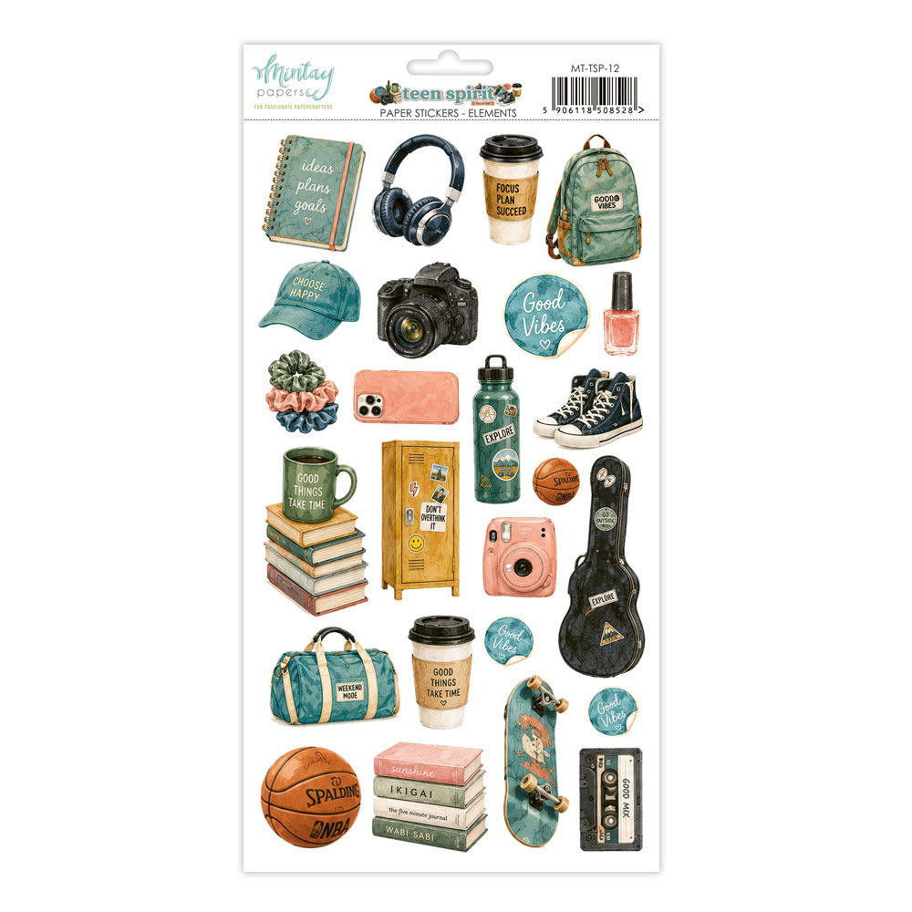 Mintay - Teen Spirit - Paper Stickers: Elements