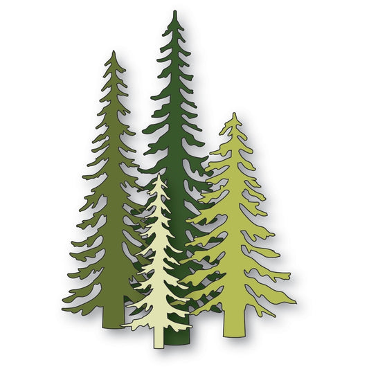 Memory Box - Tall Evergreen Trees Die Set
