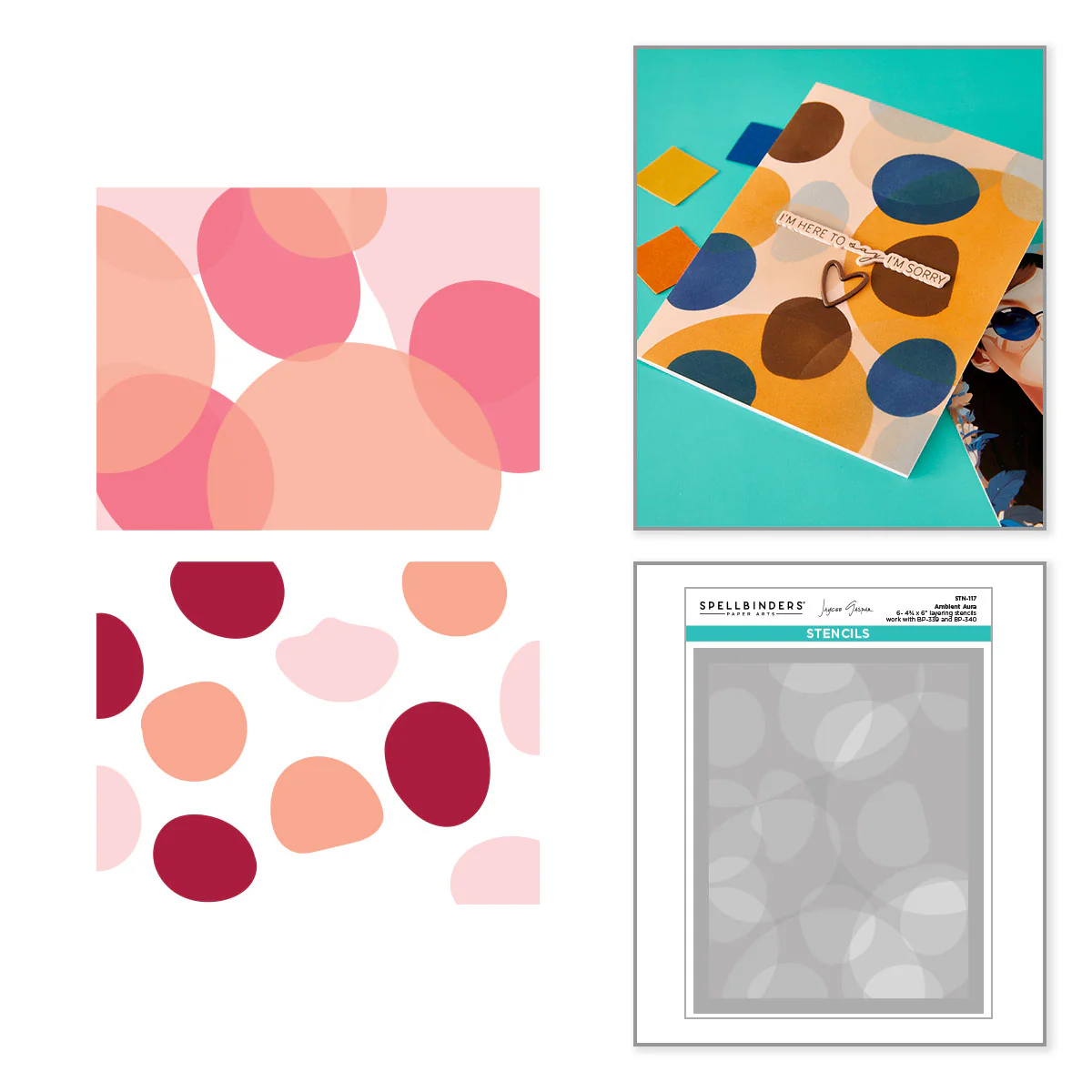 Spellbinders - Ambient Aura Stencil Set