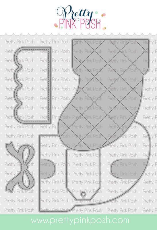 Pretty Pink Posh - Stocking Gift Card Holder Die Set