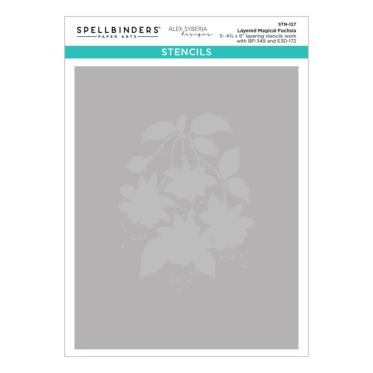 Spellbinders - Layered Magical Fuchsia Stencil Set