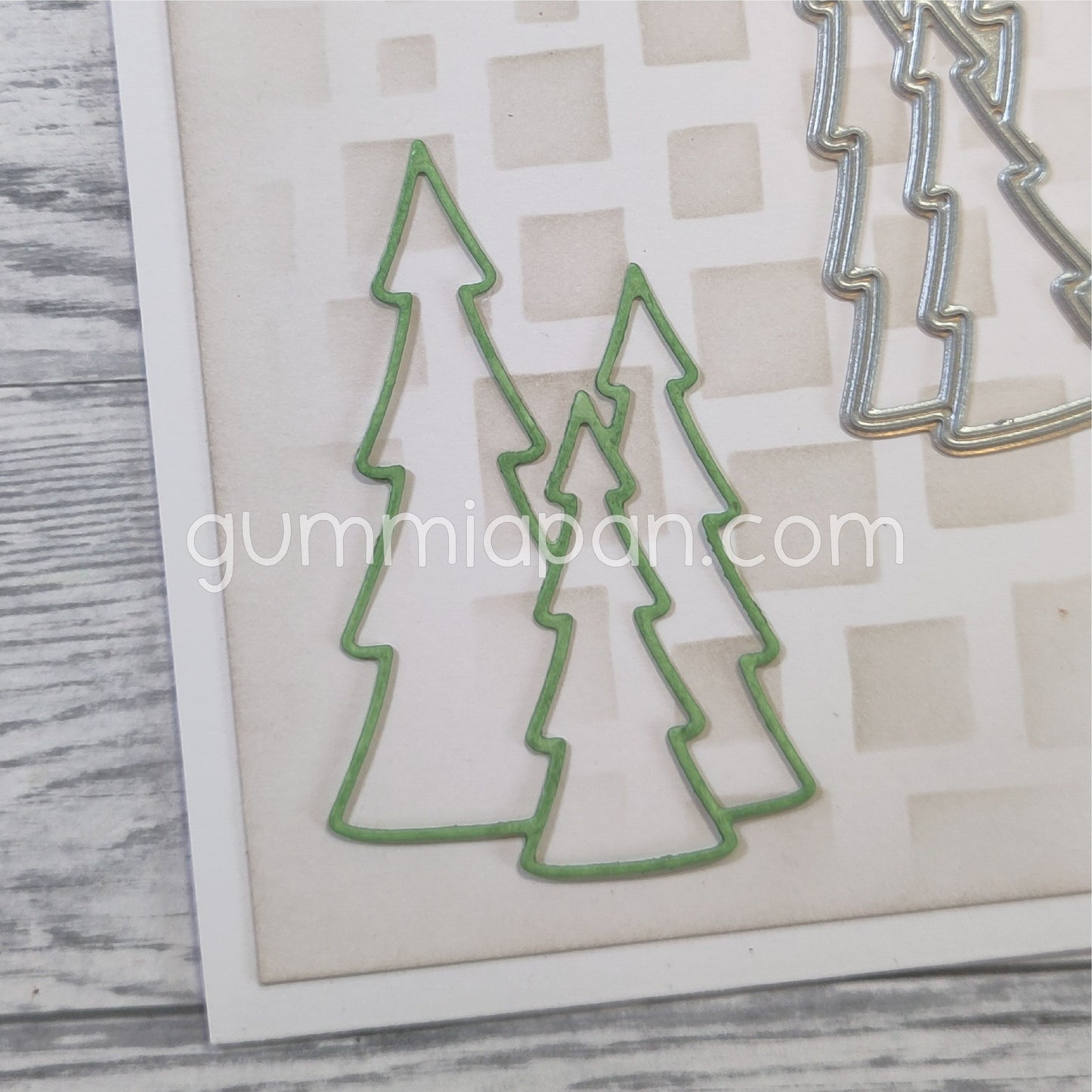 Gummiapan - Fir Tree Outline Die