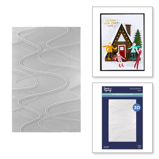 Spellbinders - 3D Embossing Folder - Streamline by Simon Hurley