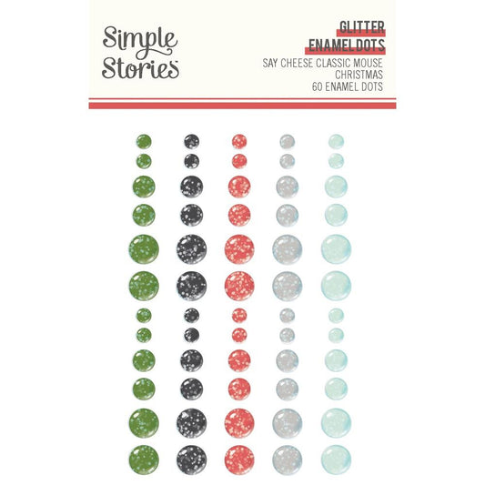 Simple Stories - Say Cheese Classic Mouse Christmas - Enamel Dots