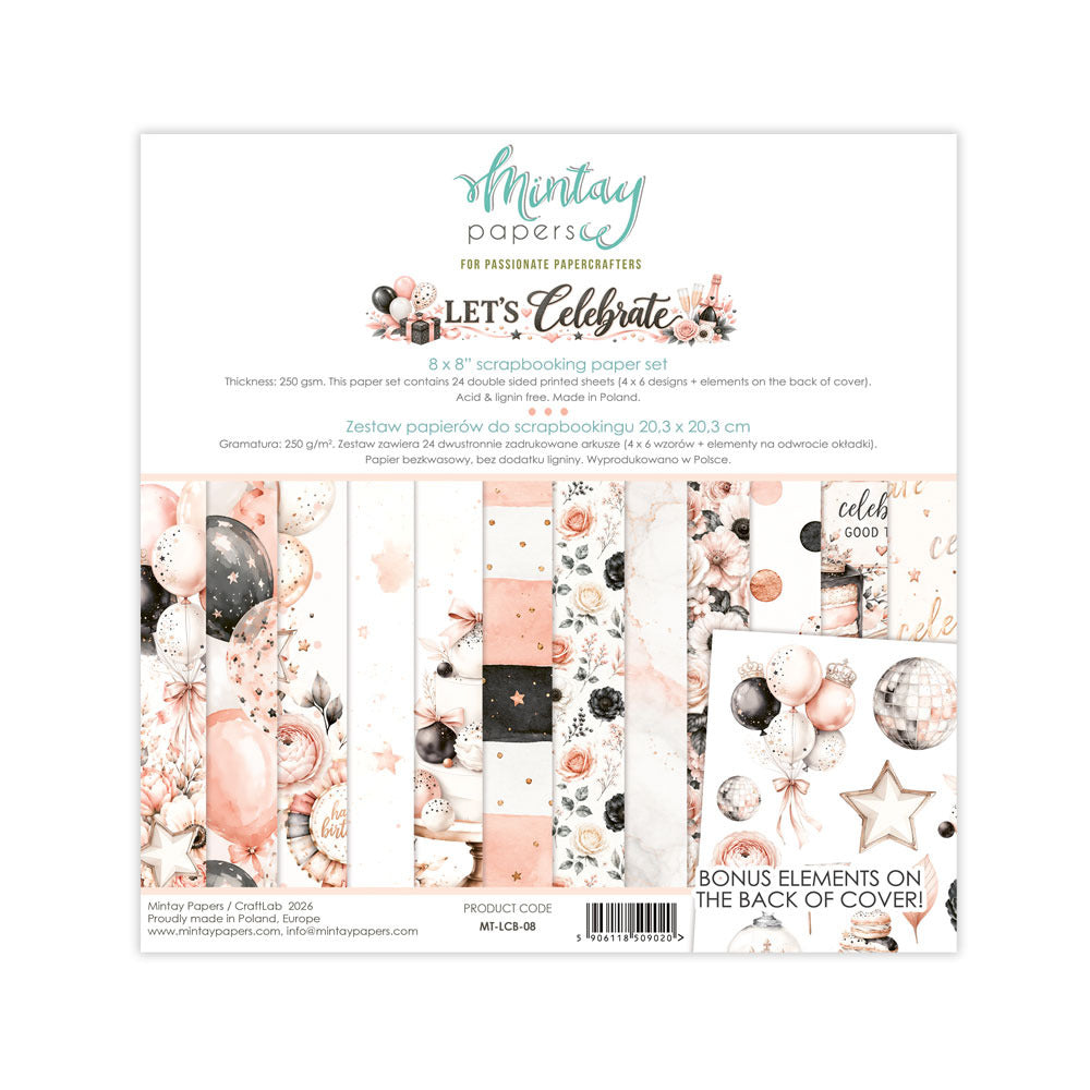 Mintay - Let's Celebrate - 8x8 Paper Pack